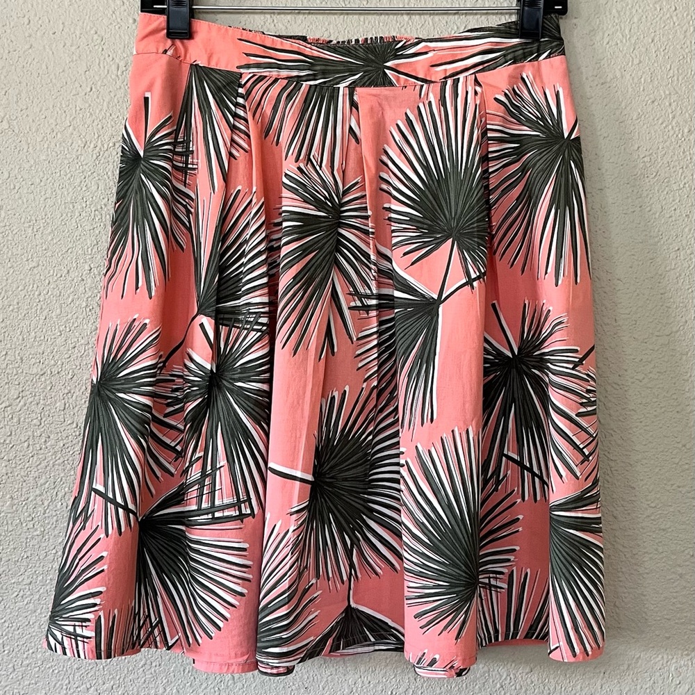 A New Day Pink and Green Mini Skater Skirt